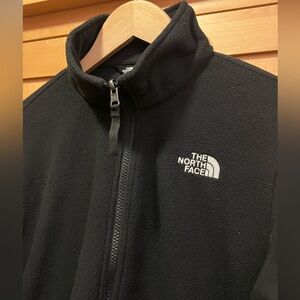 The North Face Boys XL Lightweight Full Zip Black Fleece Jacket